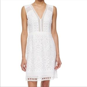 Nanette Lepore white crochet dress